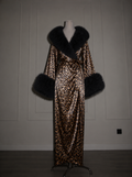 Madame Print Feather Robe