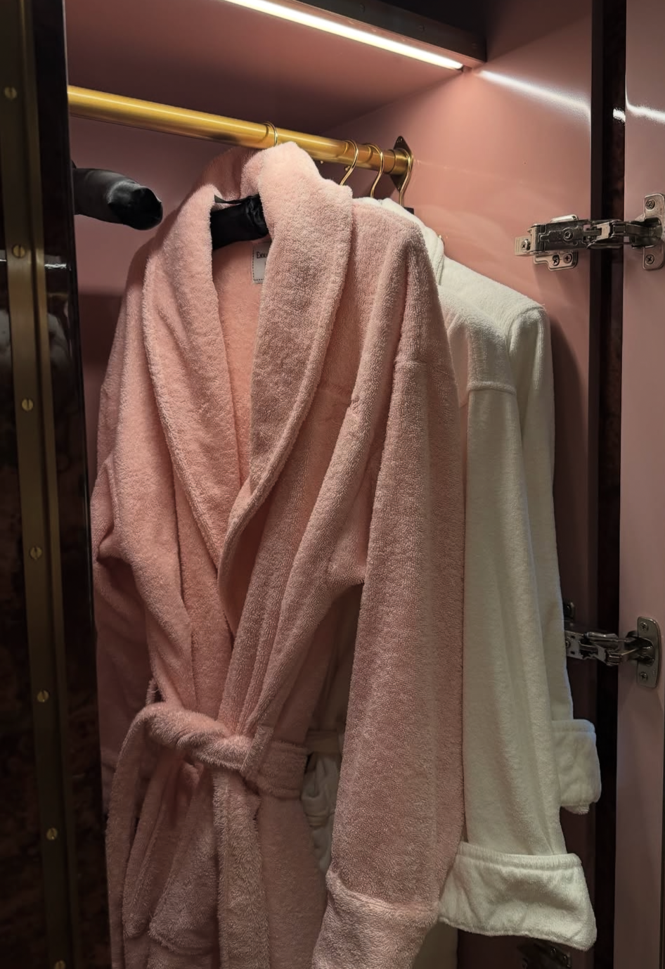 Pink robe algodon