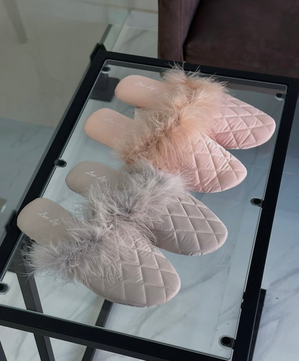 Feather Slippers