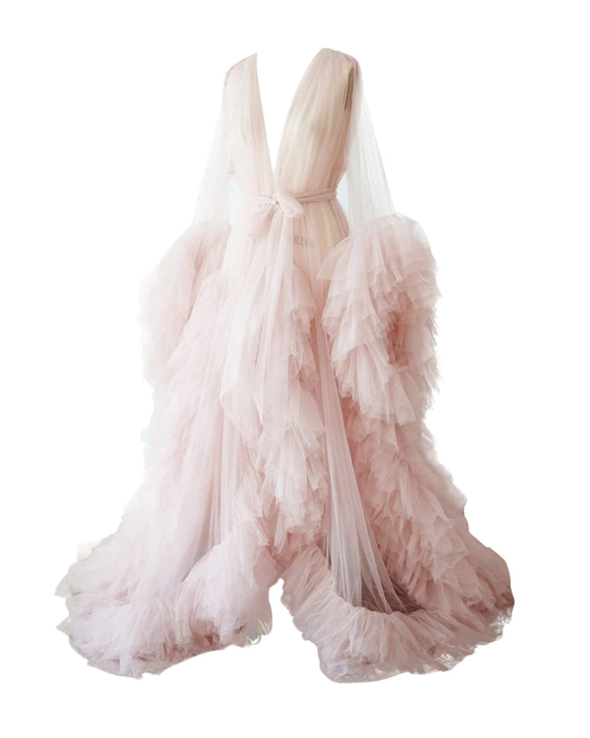 New Blossom Robe — Handmade Tulle Dressing Gown