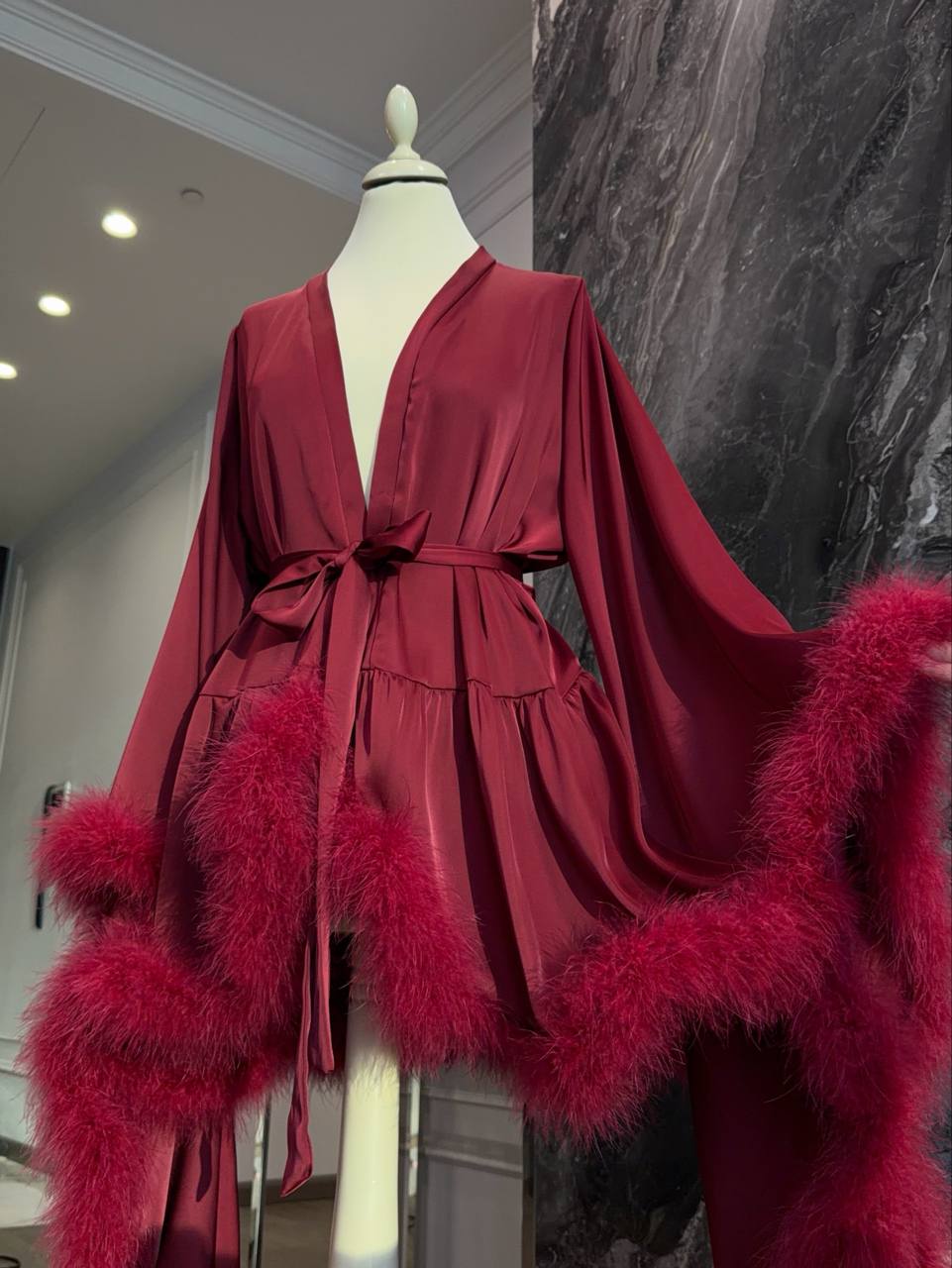 Swan Short Robe