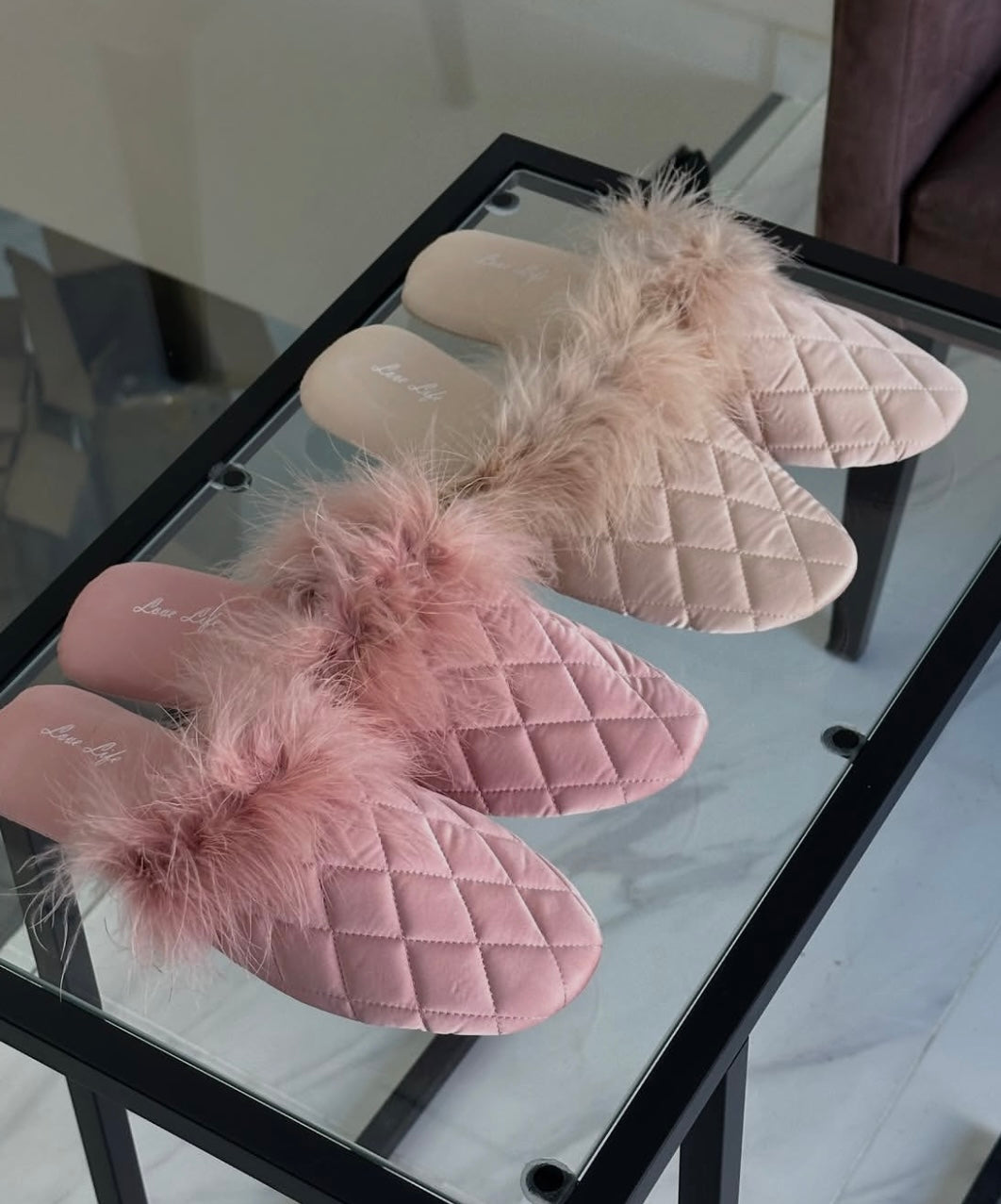 Feather Slippers