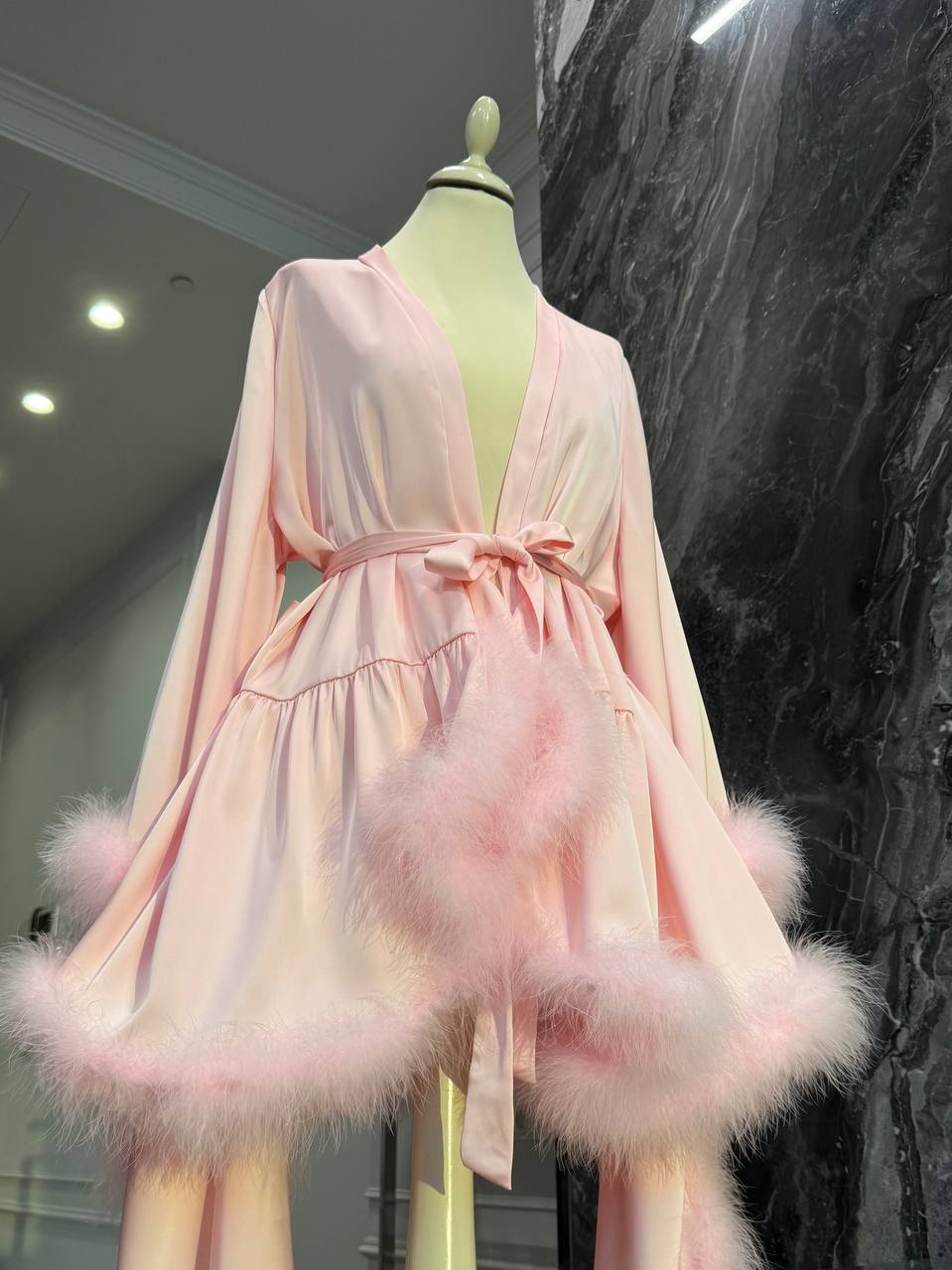 Swan Short Robe