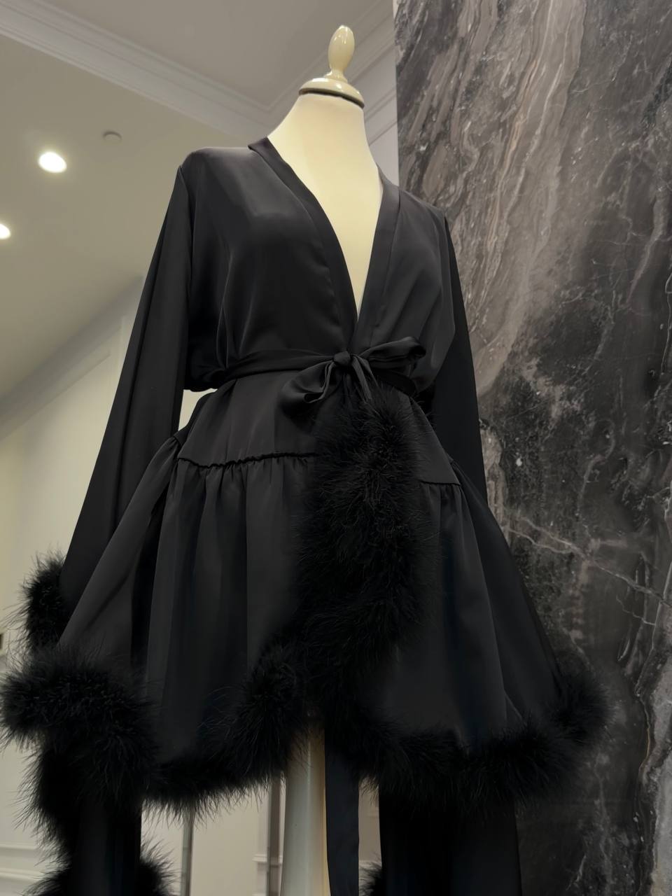 Swan Short Robe