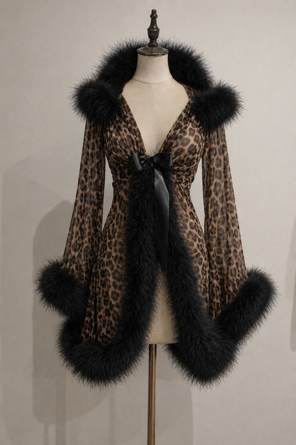 Robe Feather Animal Print