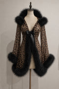 Robe Feather Animal Print
